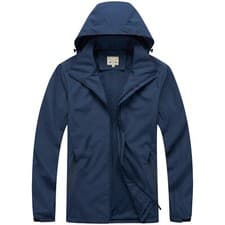 Image of Men's Water Proof Rain Jacket Mesh Lined Breathable Coat Walking Hiking Jacket