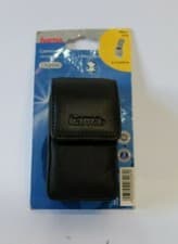 Image of Hama Arezzo Photo DF10 camera-bag in black leather (UK Stock) BNIP