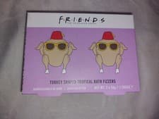 Image of FRIENDS TV Show Turkey Shaped Fizzers - Two 50g Tropical Scented Bath Fizzies