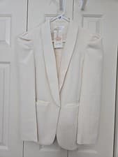 Image of Kirundo Ivory Blazer Sz Small, Machine Washable