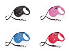 Image of Flexi New Classic Retractable Lead Cord/Tape For Dogs Various Sizes & Colours