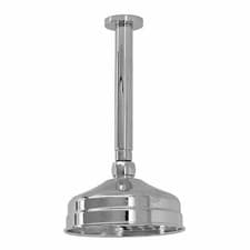 Image of Fixed Shower Head Ceiling Mounted Traditional 150mm Chrome Brass ENKI RA043