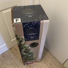 Image of See DESC Pre Lit 6FT Pine Cone Berry Green Christmas Tree Warm White LED Lights
