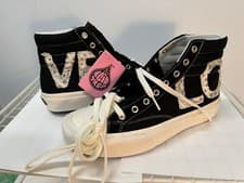 Image of NEW Straye Venice Love Sneakers Men 9.5 Women 11 Black White Unisex Hi Top