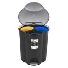 Image of Recycling Bin Curver Trio 40L 3 Compartments 254540