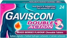 Image of Gaviscon - Double Action - Mixed Berries - 24 TABLETS