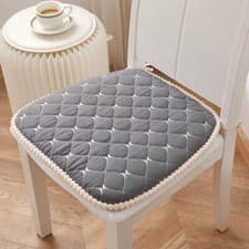 Image of Universal Square Seat Pads Chair Seat Pads Tie On Dining Garden Room Kitchen UK