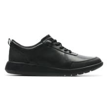 Image of BNIB Clarks Boys SCAPE STREET Black Leather School Shoes Size UK 11F/EUR 29F