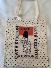 Image of Cath Kidston Womens Ecru London Retro Tote Bag New