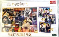 Image of Harry Potter 3-in-1 Jigsaw Puzzle Pack + 500 Family Pieces by Trefl | Wizarding