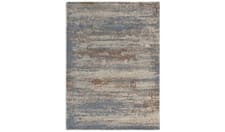 Image of Distressed Abstract Blue Flatweave Rug - 160x230cm