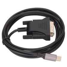 Image of USB C 3.1 To DVI Cable 190cm/74.8in Clear Stable Type C To DVI Cable Adapter For