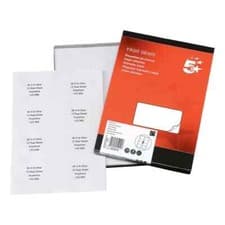 Image of 5 Star Office Addressing Labels Inkjet 99.1x67.7mm White (Pack of 800)