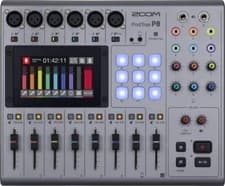 Image of ZOOM PodTrak P8 Workstation for Podcast Recorder Silver Smartphone, Tablet NEW