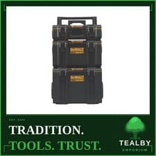 Image of DEWALT ToughSystem 2 Rolling Mobile Tool Storage Box Trolley Tower 3 Pcs