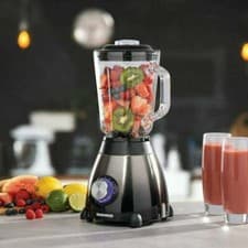 Image of Daewoo Callisto Black 600W 4 Speeds Glass Blending Jug Fruit Smoothie Blender