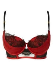 Image of Ann Summers Adalicia Red Balcony Bra Size 36D *In Stock*