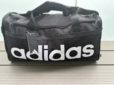 Image of Adidas Originals Black and While Duffle Bag New with Tag Size Meduim Unisex