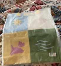 Image of Brand New Radley Summer Craft - Medium Open Top Canvas Tote Bag - Panna Cotta