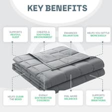 Image of Luxury Weighted Blanket King 7kg 150x200cm Glass Beads "New Opened"
