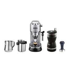 Image of DeLonghi DL0885 Dedica Arte Manual Coffee Machine Silver EC885.M