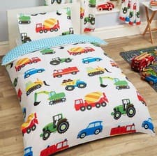 Image of KIDS SINGLE DUVET COVER SETS BOYS GIRLS - UNICORN DINOSAUR SPACE STARS & MORE