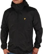 Image of Lyle And Scott Zip Through Hooded Jacket Black