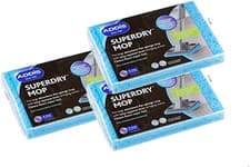 Image of Addis Superdry Sponge Mop Replacement Refill Heads, Pack of 3, Blue