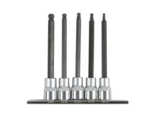 Image of Laser Tools Long Ball End Hex Socket Bit Set 3/8"D 5pc 6765