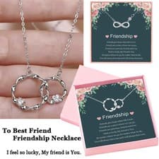 Image of Sister Gift Necklace Best Friend Gift for Sister Bff Birthday Friendship Gift UK