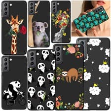 Image of Cute Panda Sloth Case Soft Phone Cover For Samsung Galaxy S26 S25 S23 S22 FE S24