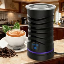 Image of Electric Milk Frother 4 in 1 Automatic Frother Milk Steamer Latte Coffee Foam