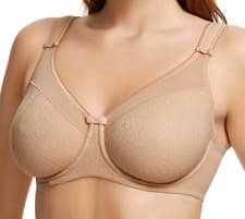 Image of BERLEI B521 BEAUTY EVERYDAY MINIMISER, LACE, UNDERWIRED, FULL CUP SUPPORT BRA,