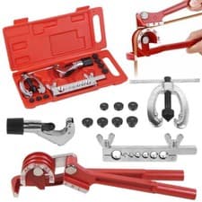 Image of 11PCS Metric Brake Pipe Flaring Kit Fuel Repair Tool Set with Tube Bender Cutter