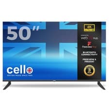 Image of Cello C50WS4K 50" inch Smart WiFi WebOS 4K Ultra HD TV Freeview Play FRAMELESS