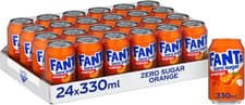 Image of Fanta Can Orange Zero 330 Ml (Pack of 24)