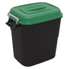 Image of Sealey Durable Refuse/Storage Bin 75L - Green - BM75G