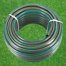Image of GARDEN HOSE PIPE REEL REINFORCED OUTDOOR HOSEPIPE GREEN 15M 20M 25M 30M 50M
