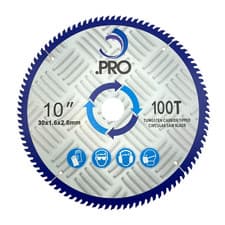 Image of Circular Saw Blade 100T 255MM x 30mm Bore (25, 20, 16mm Reduction Rings)