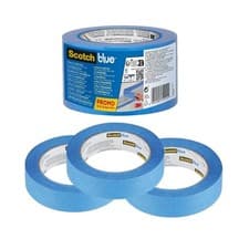 Image of Multi Surface Premium Masking Tape Pack of 3 24 mm x 41 m Scotch Adhesive Blue