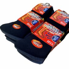Image of Mens Thermal Crew Walking Socks Cushioned Trekking Hiking Ski Work Boot UK 6-11