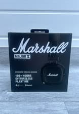 Image of Marshall Major V Wireless On-Ear Headphones Black 100Hr Battery Bluetooth NEW