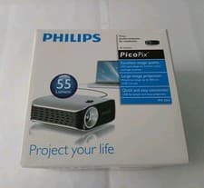 Image of PHILIPS PICOPIX PPX2055 LED POCKET PROJECTOR 55 LUMENS DLP TEXAS NEW-SEALED