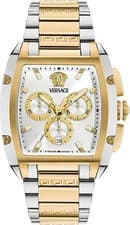 Image of Versace VE6H01025 Versace Dominus Chrono silver gold Stainless Steel Men's Watch