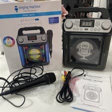Image of The Singing Machine Bluetooth Karaoke Machine with Voice Changer and LED Lights!