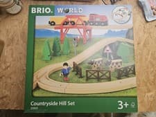 Image of Brio World Countryside Hill Set 33909 Wooden Trains Railway 2016 New Sealed