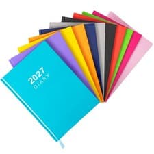 Image of 2027 Diary A5 Week to view Full Year Office Organiser Planner Hardback Diaries