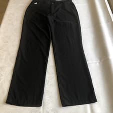 Image of Adidas Climalite Men’s Size 32/32 Black Flat Front Golf Hiking Pants Dri-Fit