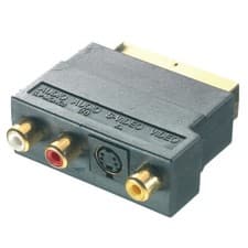 Image of Vivanco Scart Adapter SVHS 3x Cinch Scart Connector S-Video VHS Audio Mini-Din
