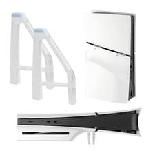 Image of 2X Horizontal Stand for PS5 Slim Disc Edition Console Cooling Feet Bracket